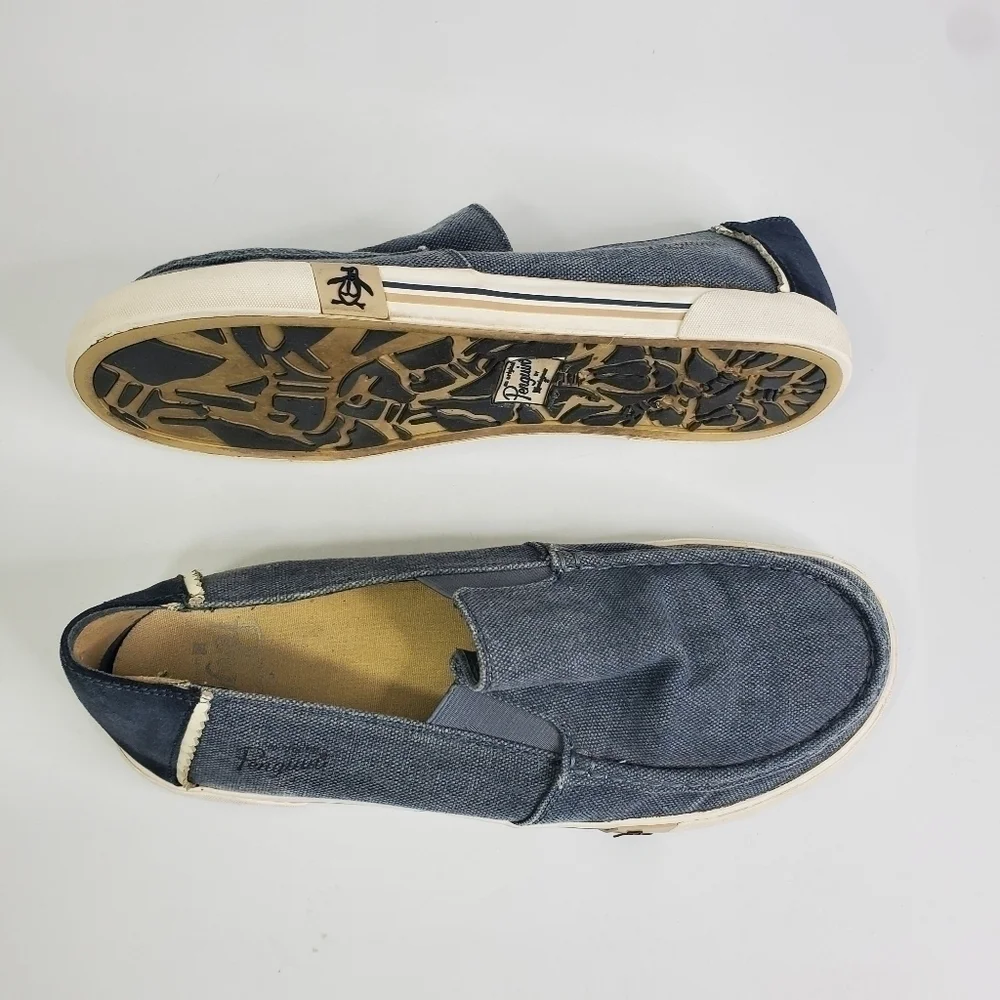 Original Penguin Neo Slip-On Men's Size 11 Canvas Shoes Blue